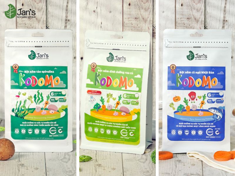 Bột nêm rau củ hữu cơ Jan’s