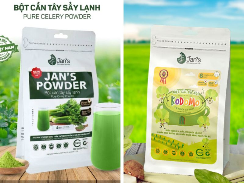 bột rau củ hữu cơ Jan’s