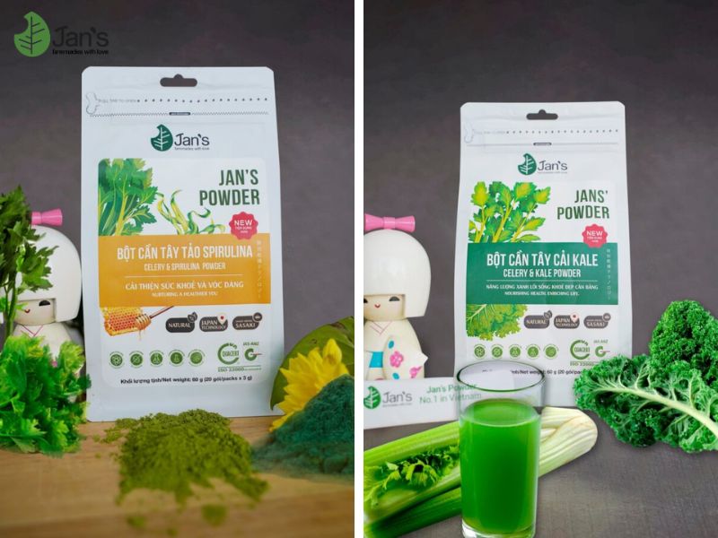 bột rau củ sấy lạnh đáng thử Jan’s Farmmade