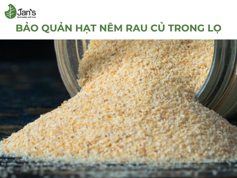 Xay mịn rau củ sấy khô và bảo quản