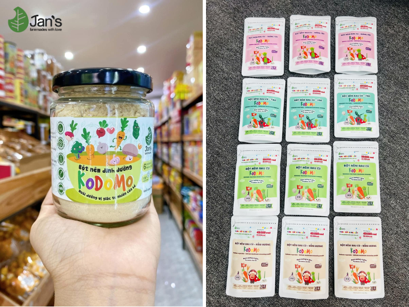 Bột nêm rau củ Kodomo của Jan's Farmmade