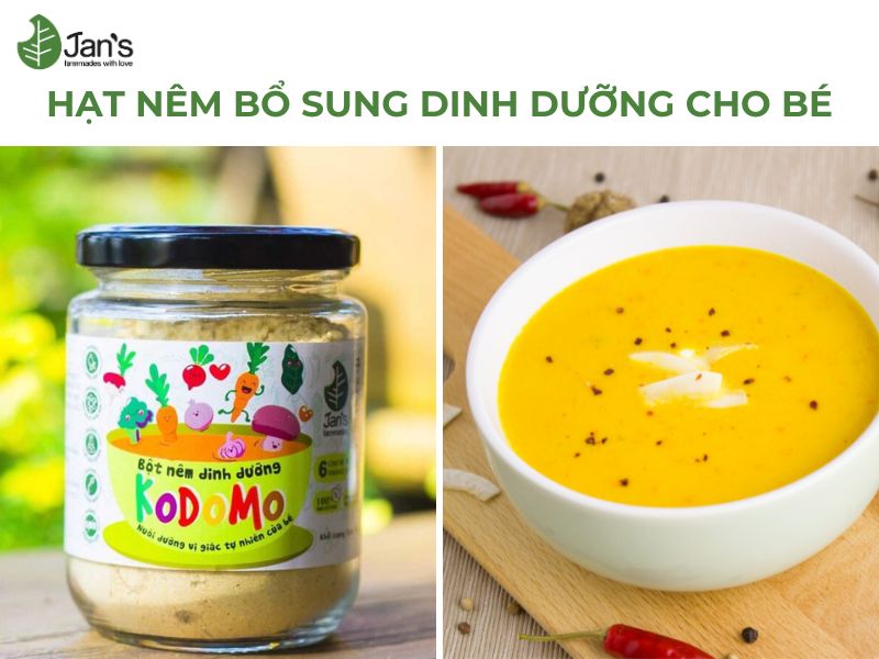 Hạt nêm cho bé dưới 1 tuổi